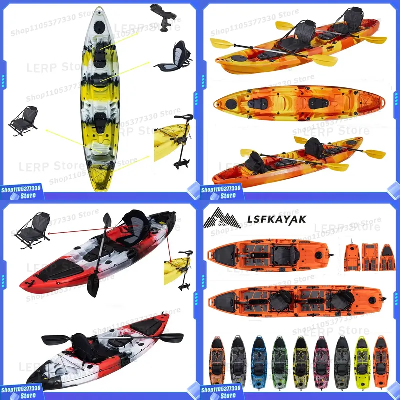قارب كاياك صلب من البلاستيك لش - مراجعة Fishing Kayak Sit In وسعره